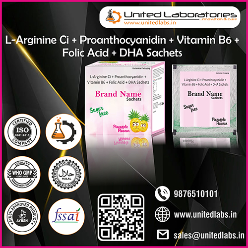 L-Arginine – 3 Ci + Proanthocyartidin + Vitamin B6 + Folic Acid + DHA